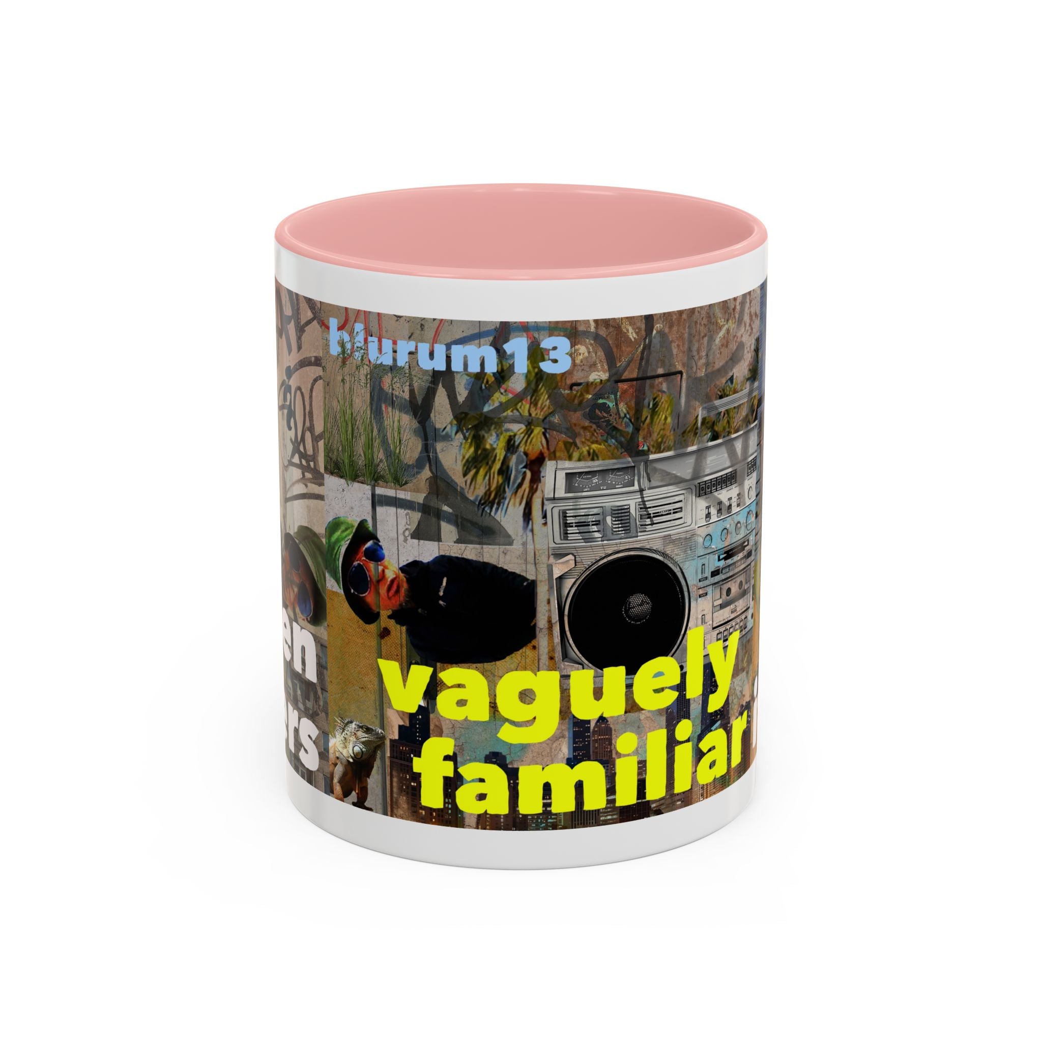 Vaguely Familiar Collage Accent Coffee Mug (11/15oz)