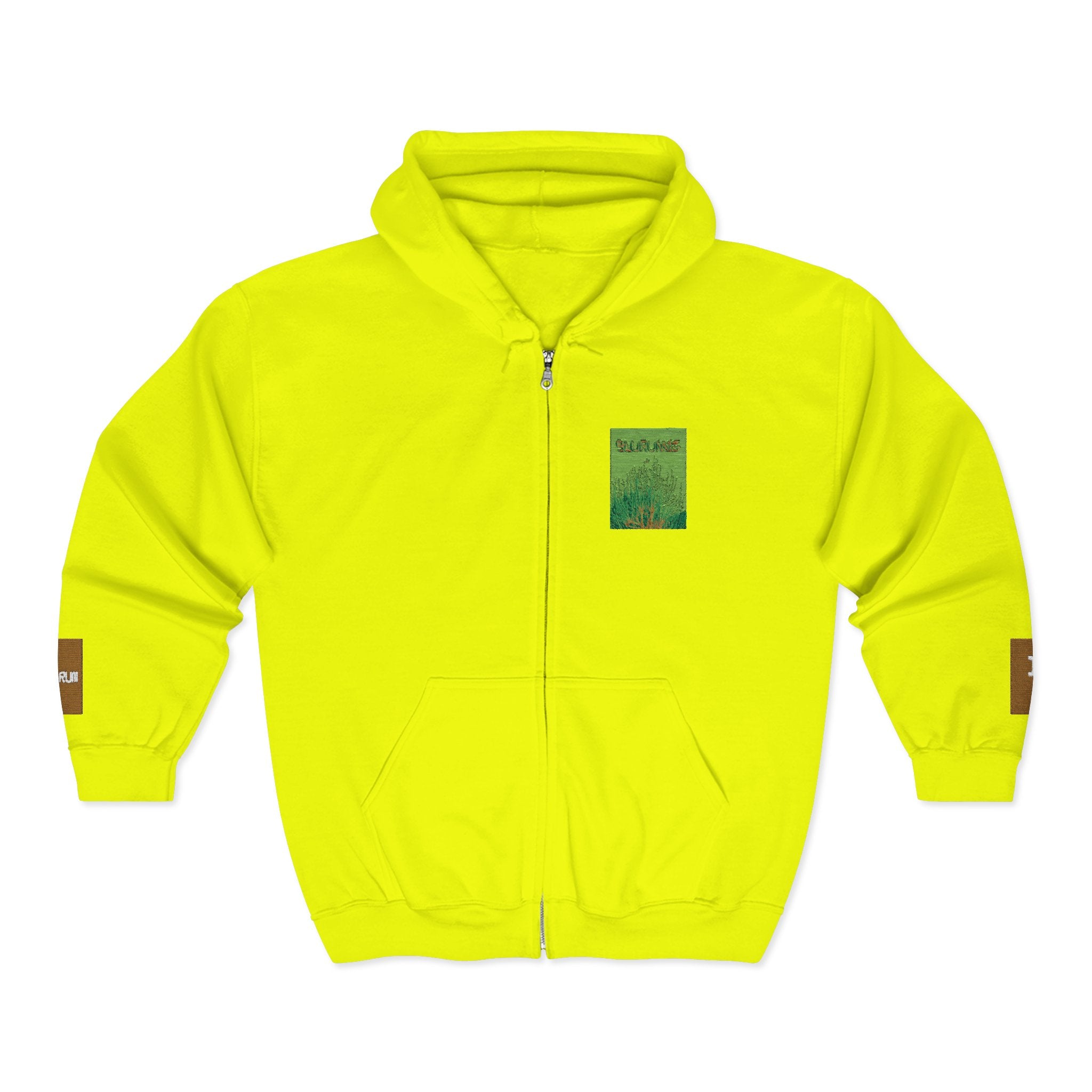 BLURUM tri logo hoodie, — Green Meadow Graphic Full-Zip Sweatshirt