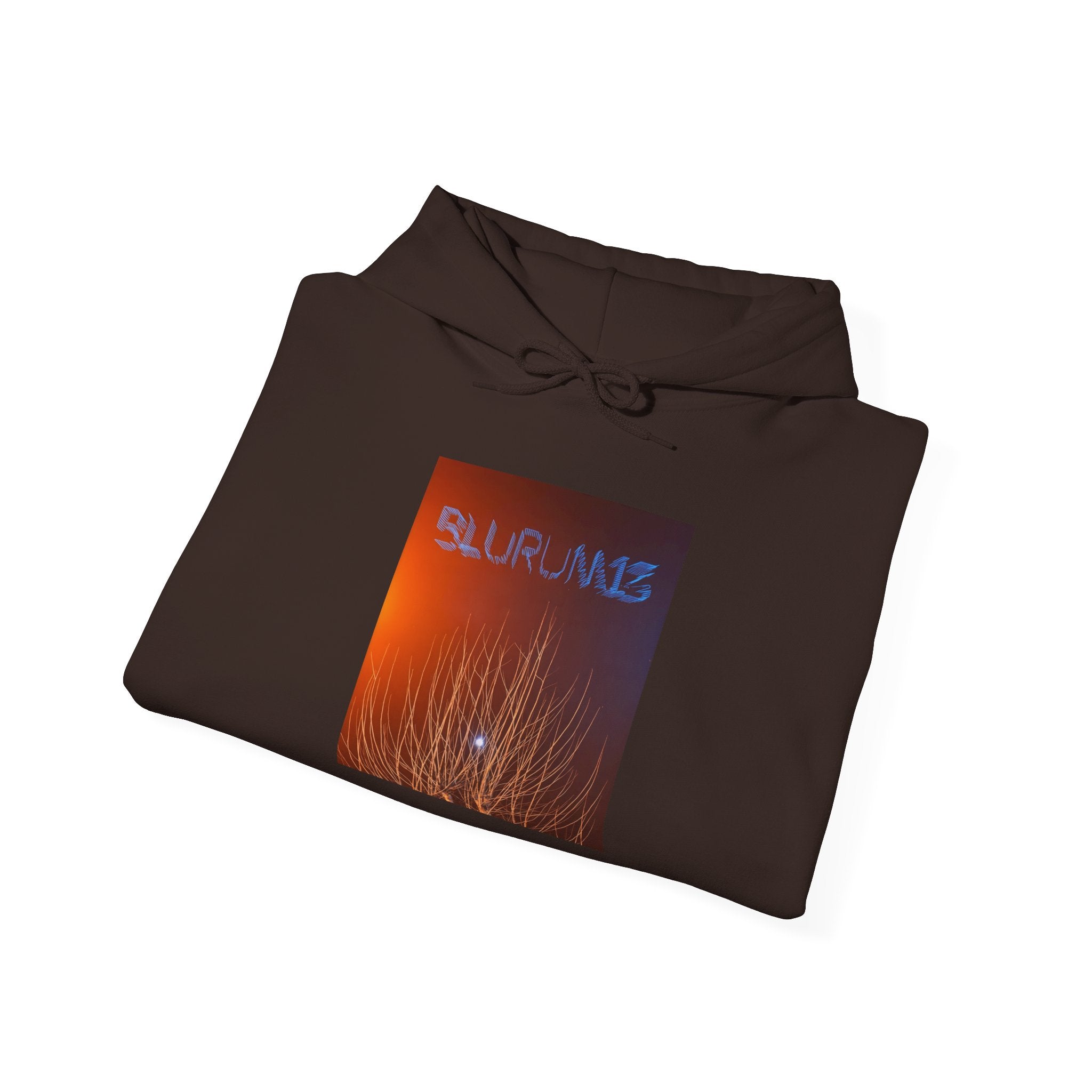 Hoodie — 'BLURUM13' Sunset Grass Graphic Pullover by Vexsens