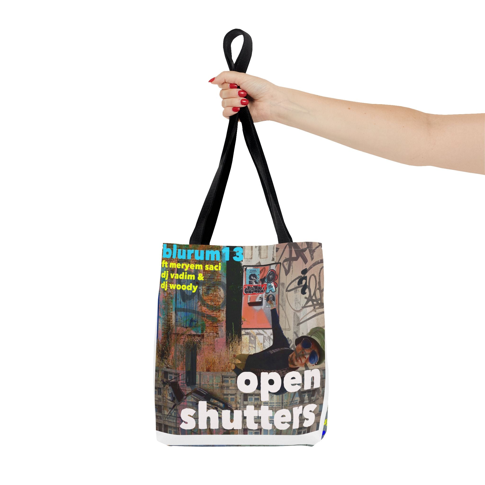 Open Shutters Graphic Tote Bag