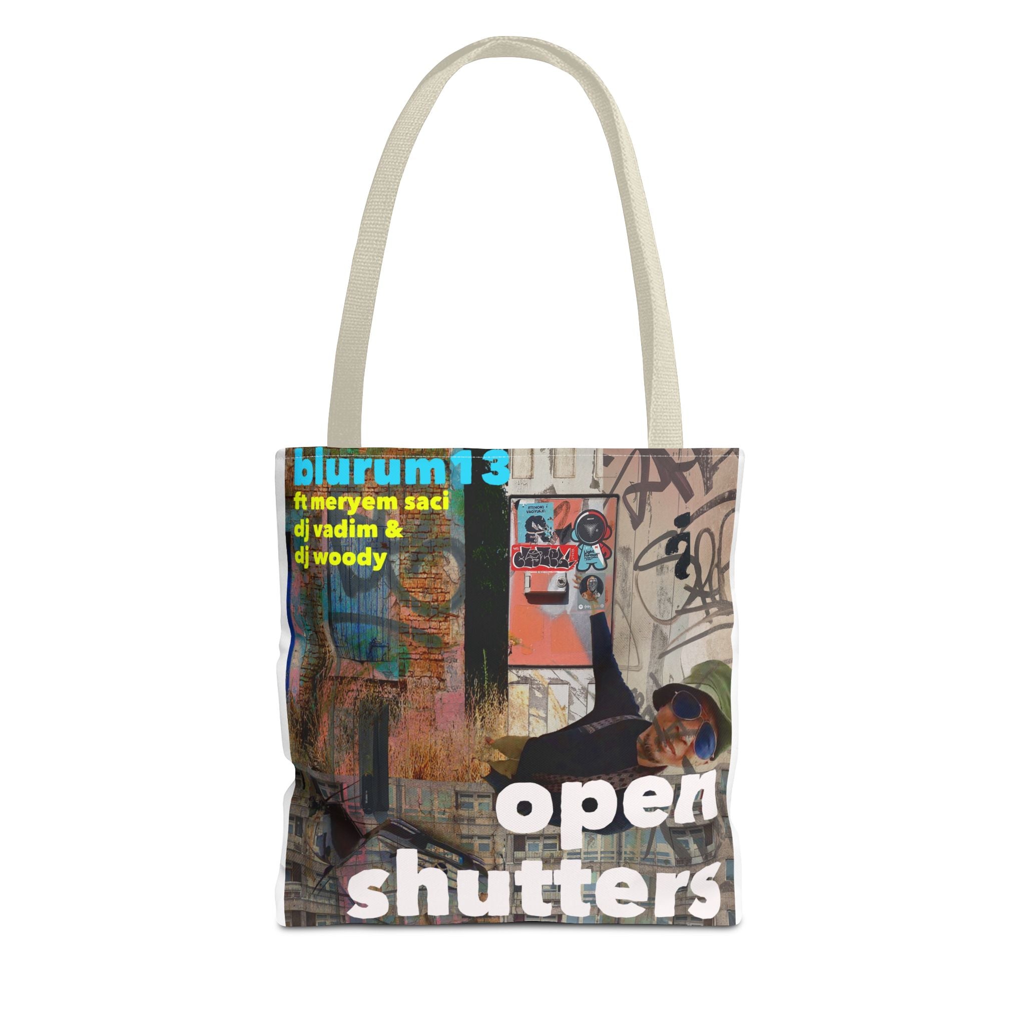 Open Shutters Graphic Tote Bag