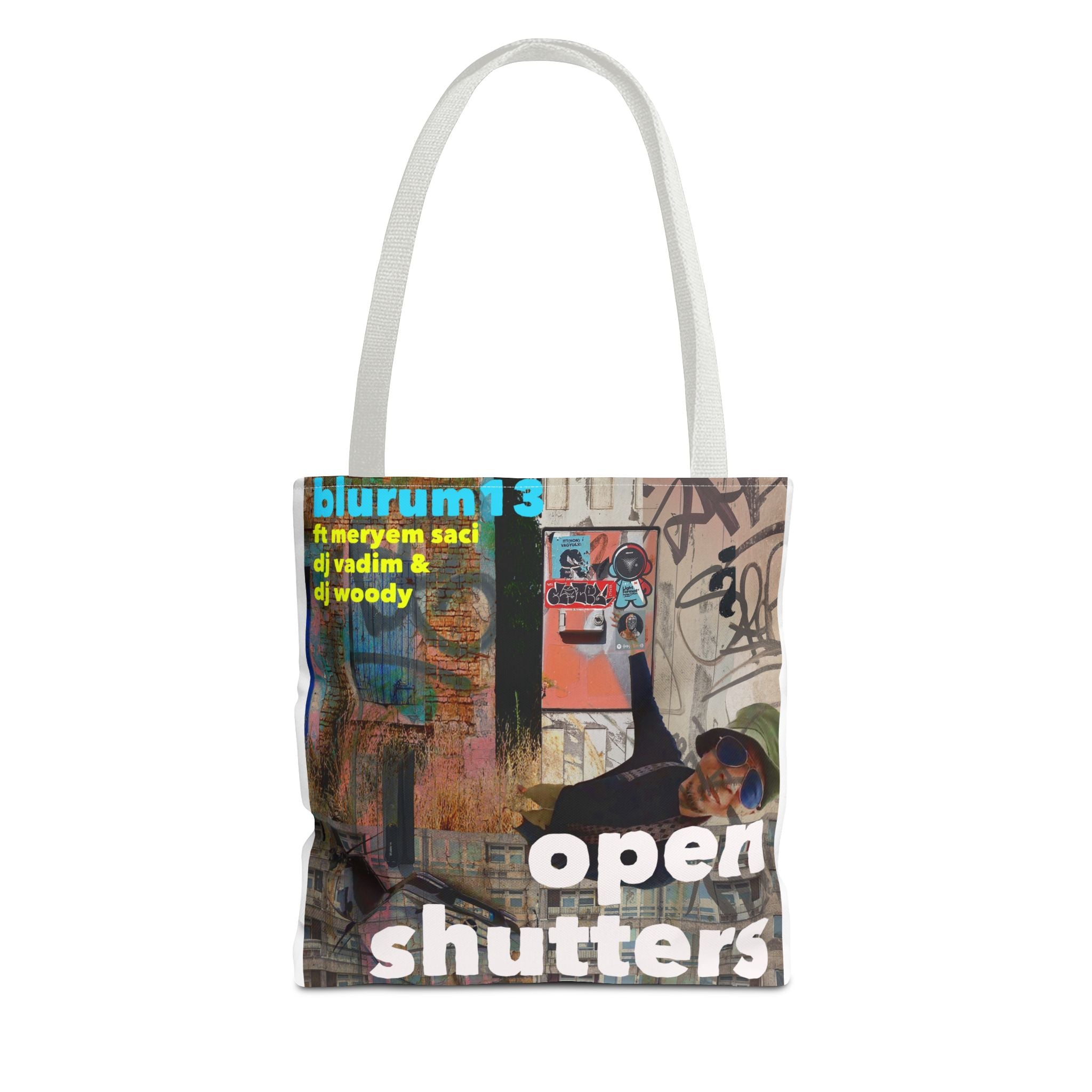 Open Shutters Graphic Tote Bag