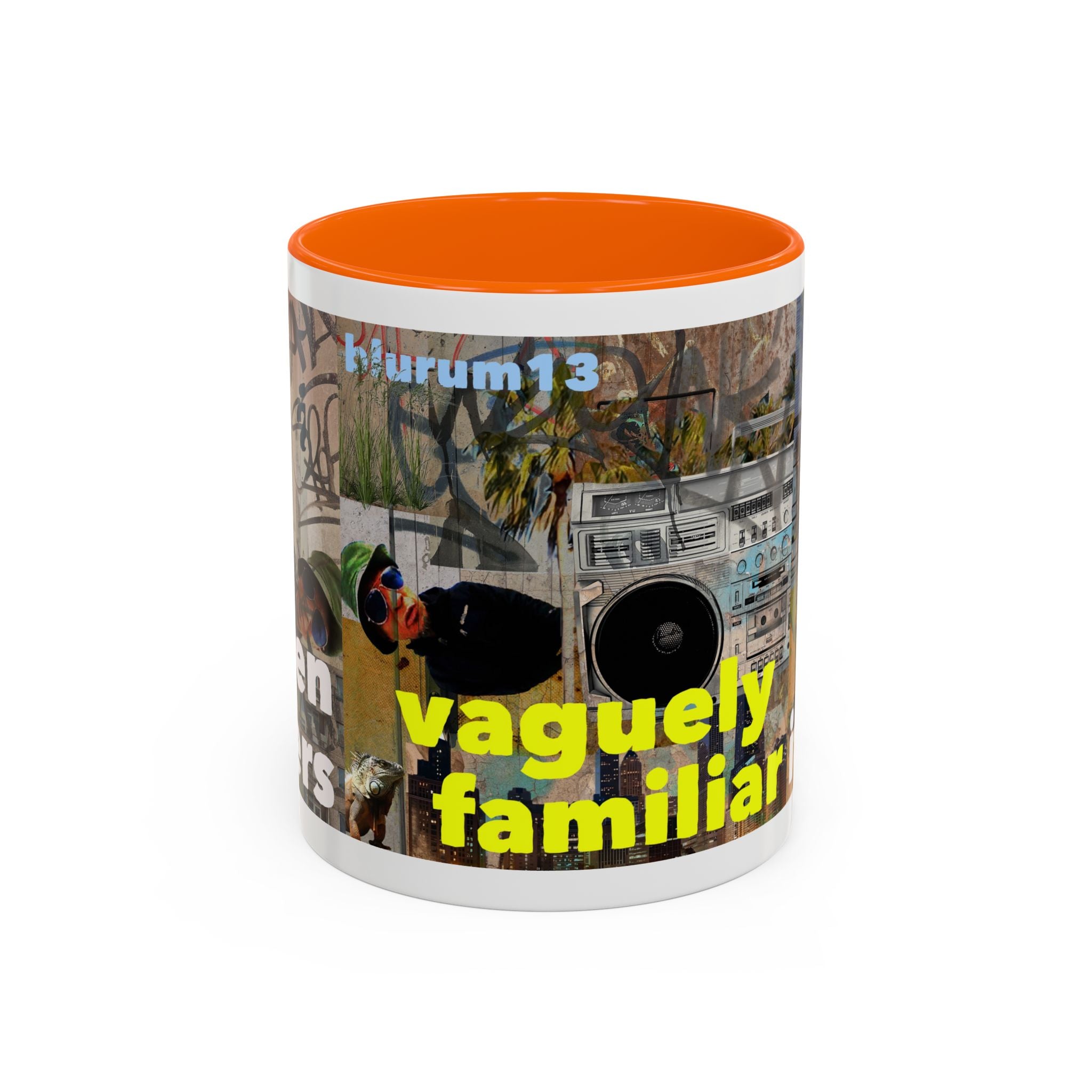 Vaguely Familiar Collage Accent Coffee Mug (11/15oz)