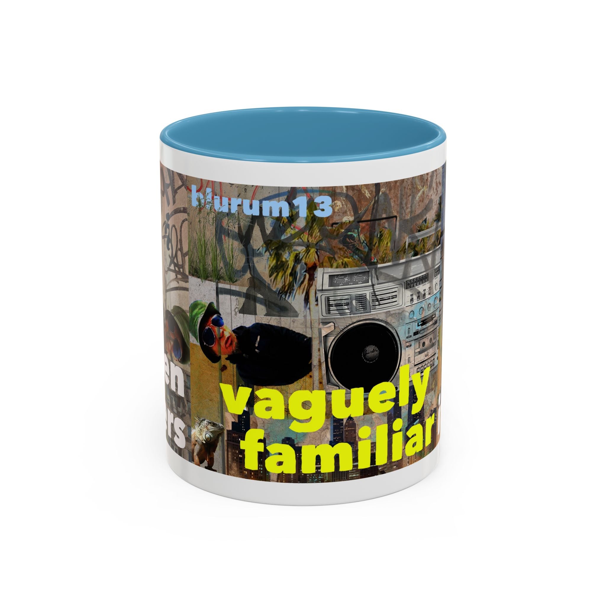 Vaguely Familiar Collage Accent Coffee Mug (11/15oz)