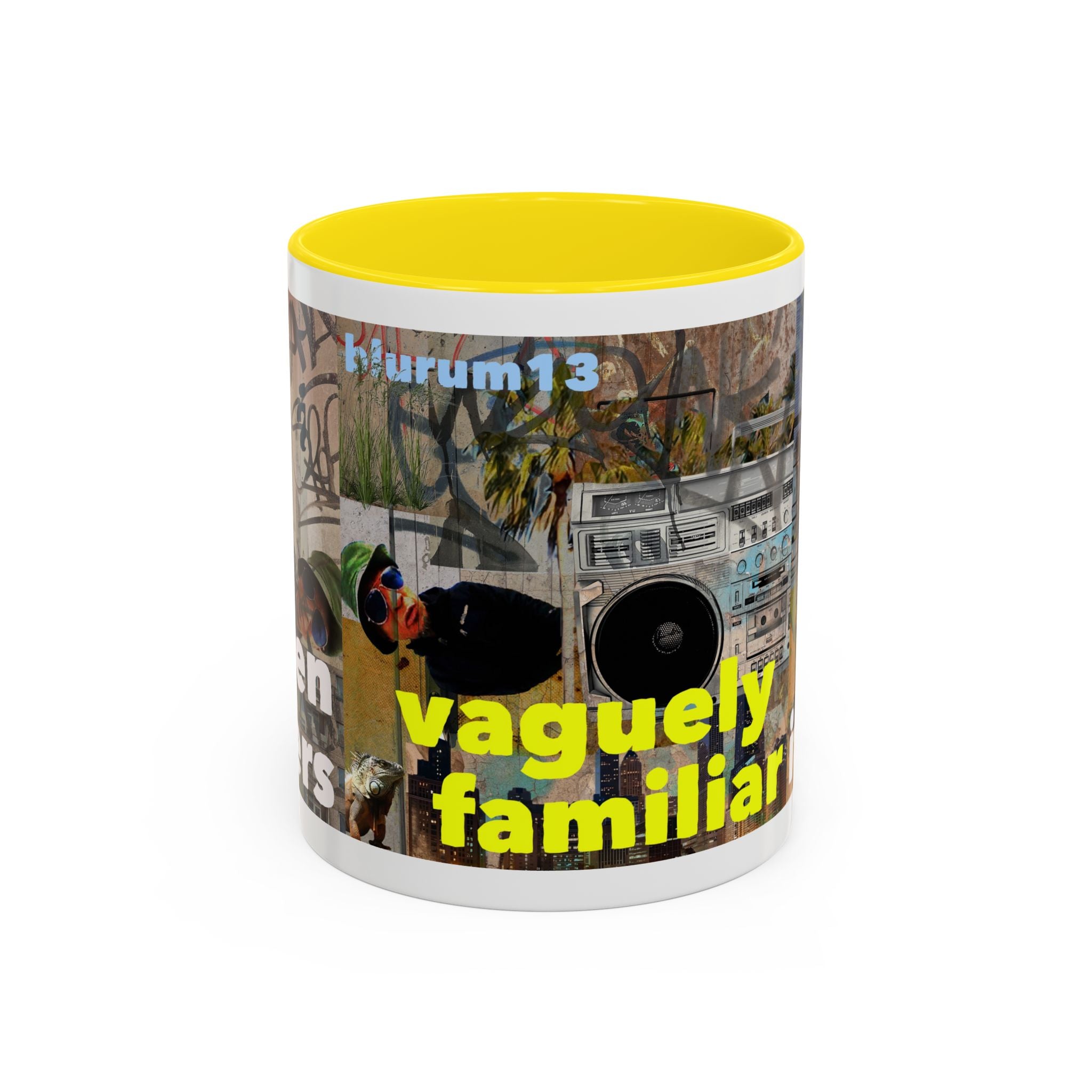 Vaguely Familiar Collage Accent Coffee Mug (11/15oz)