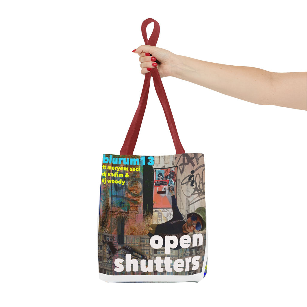 Open Shutters Graphic Tote Bag