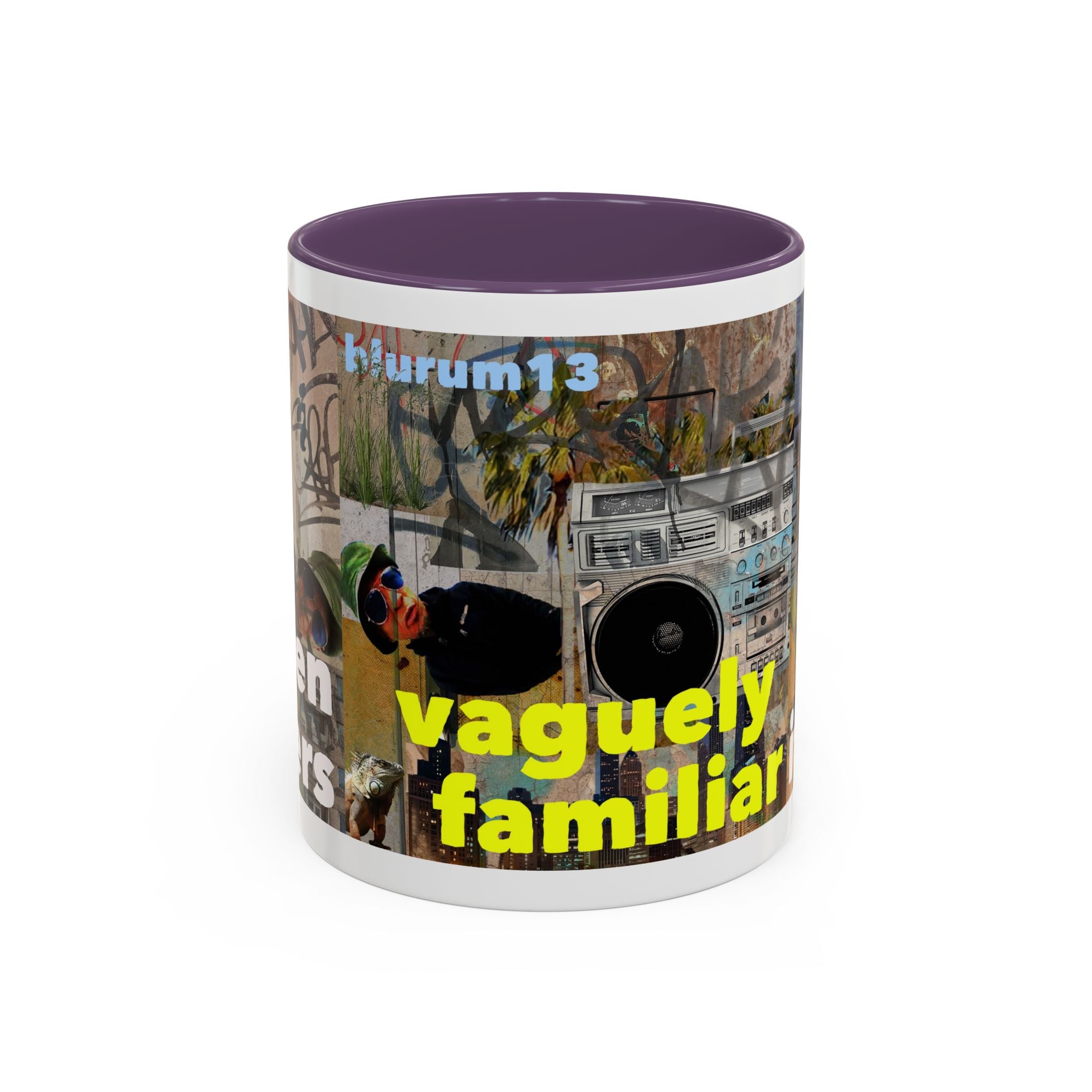 Vaguely Familiar Collage Accent Coffee Mug (11/15oz)