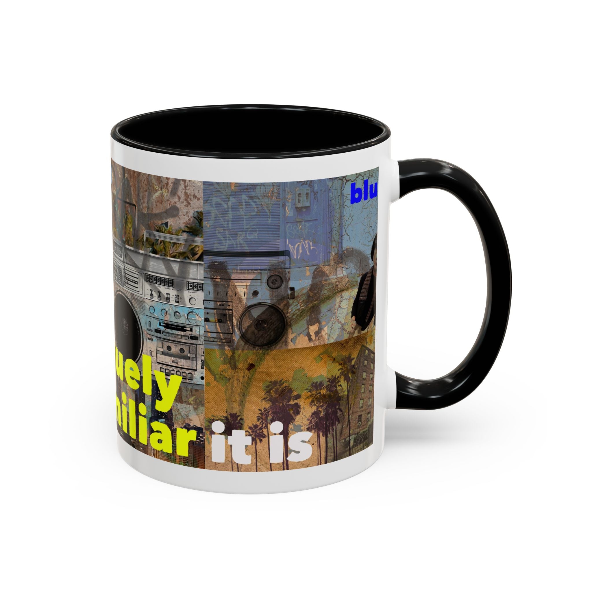 Vaguely Familiar Collage Accent Coffee Mug (11/15oz)
