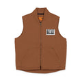 Washed Duck Cloth Work Vest — Embroidered Chest Patch