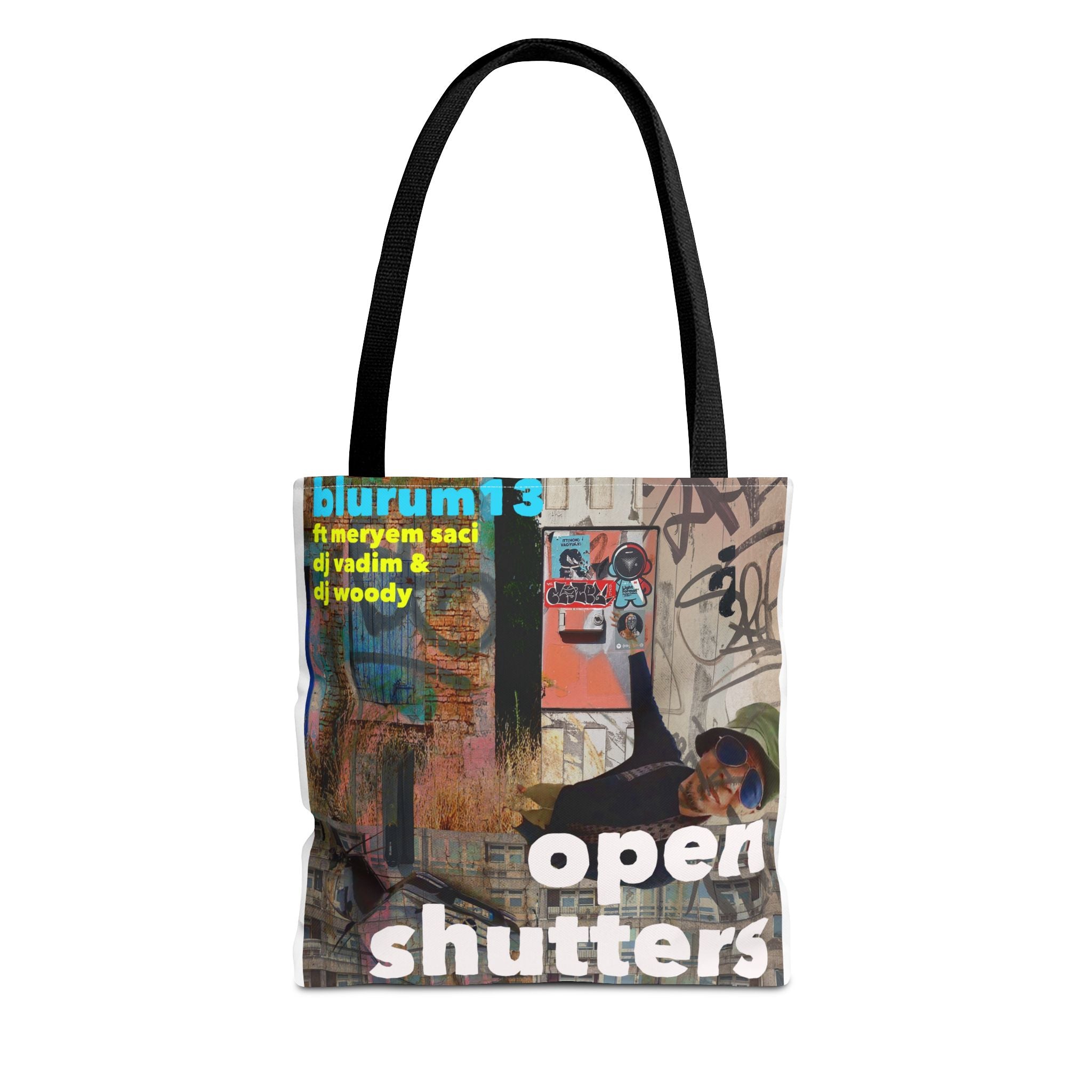Open Shutters Graphic Tote Bag
