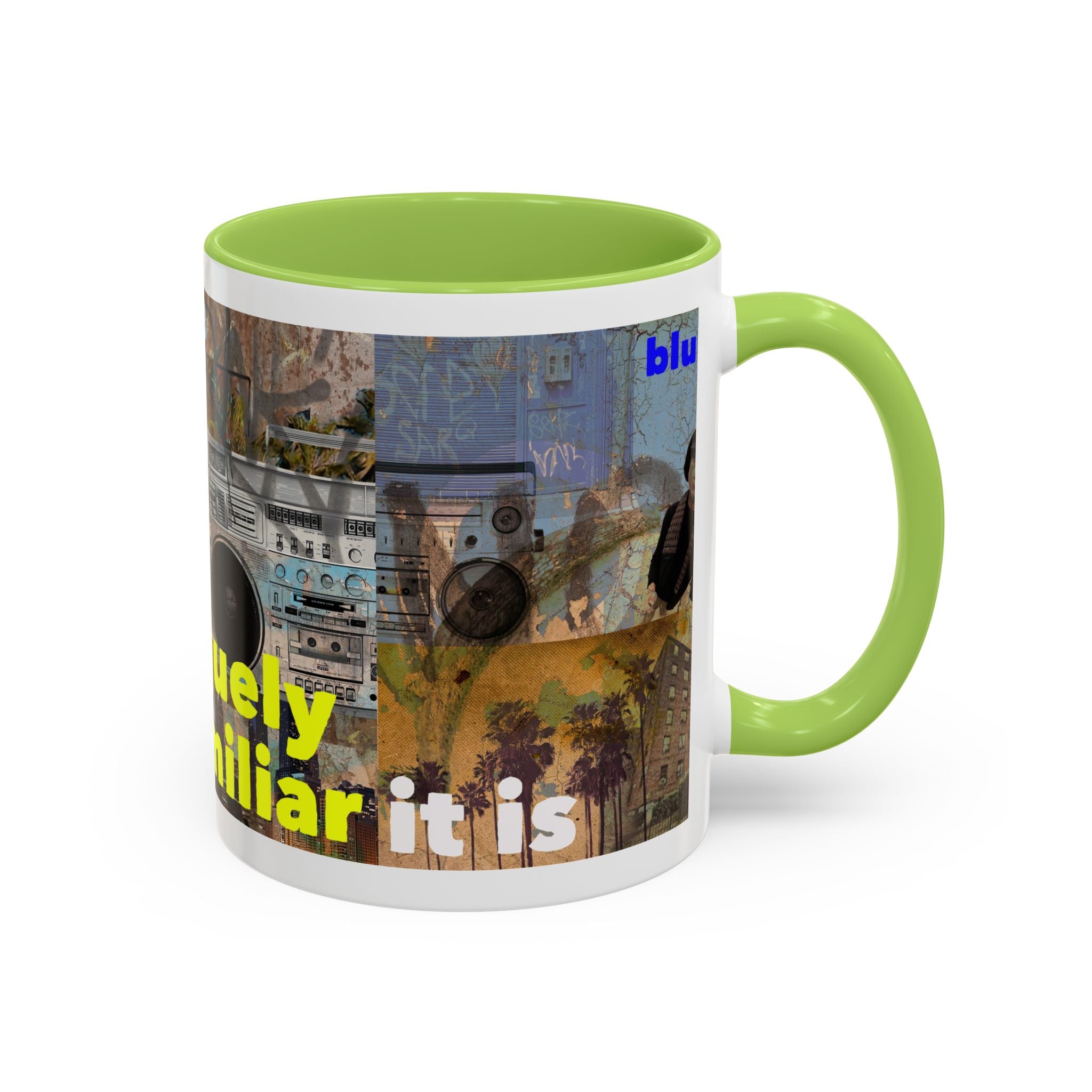 Vaguely Familiar Collage Accent Coffee Mug (11/15oz)